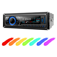 Sistema de audio para automóvil de doble canal de 14W-FMRadio/Bluetooth/Entrada AUX, configuración de ecualizador y control remoto inalámbrico (certificado lSO)