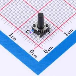 TSB45311-095D532DA Tactile Switch SMD-4P,4.5x4.5mm Switch Single Pole Single Throw Round Button 2.8N 4.5mm - Product Image 1