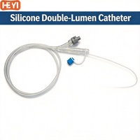 Cathéter urinaire vétérinaire Foley à double lumière en silicone radiopacte 8Fr avec ballonnet de rétention pour chien, chat, lapin – Soins post-opératoires
