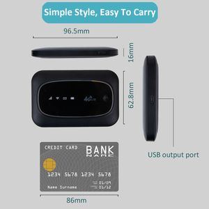 Routeur WiFi portable MiFi 4G LTE CAT4 150M débloqué, le plus rapide (B25, <span class=keywords><strong>B26</strong></span>, B28, B66, B71), avec pare-feu et carte SIM, idéal SOHO, batterie 2000mAh - Product Image 6