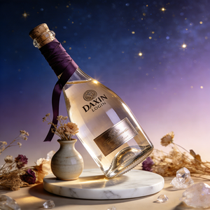 Botella de Vidrio Transparente Personalizada de 750 ml con Tapa, Envase Vacío Recargable para Whisky, <span class=keywords><strong>Vino</strong></span>, Licores y Bebidas, Botella para Jugos OEM - Product Image 4