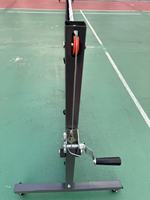 Structure de filet de pickleball autoportante de 22 kg, ensemble professionnel de filet de pickleball d'extérieur avec roulettes verrouillables