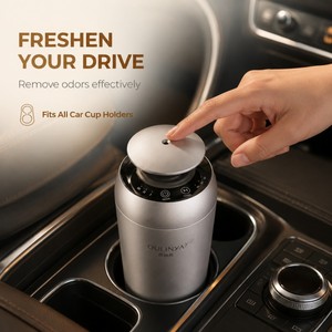Difusor de Aroma para Coche de Aleación de Aluminio Plateado, Elimina Olores, Niebla Fina, Dispersión Uniforme de Fragancia, Capacidad de 5ml, Frescura Duradera - Product Image 3