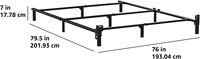 Cadre de lit en métal moderne et durable (somier requis) avec base à 9 pieds, taille King, montage facile sans outils pour chambre d'hôtel, appartement