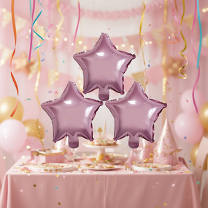 Globo de Estrella Metálico Rosa de 10 Pulgadas para Decoración de Fiestas de Cumpleaños Infantiles - Product Image 2