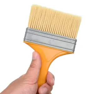 Duvarlar için boya fırçaları, boyama, kırpma, duvar veya mobilya tamir için plastik saplı çip boya fırçaları
