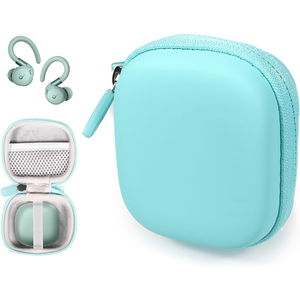 Pochette de transport pratique pour écouteurs miniatures en EVA avec mousqueton, organisateur de voyage à fermeture éclair, sac pour accessoires numériques résistant aux chocs - Product Image 6