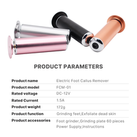 Ponceuse électrique professionnelle de haute qualité pour les callosités des pieds, 18W, certifiée CE, outils ménagers, petite, facile à utiliser, en alliage d'aluminium, 600 tr/min
