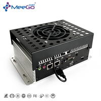 Mini PC industriel robuste Wildcat Lake Intel Core 3 304 avec ventilateur de refroidissement, double LAN 2.5G, double RS232 COM, HD VGA intégré