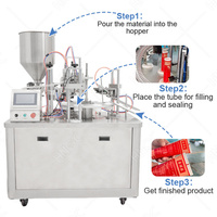 Machine de remplissage et de scellage semi-automatique de tubes de graisse en aluminium pliable HNOC