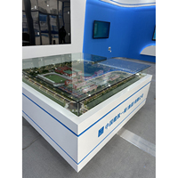 Maquette 3D Commerciale Moderne en Plastique Bisini pour Boîtes à Sable, Villas, Écoles et Projets Immobiliers