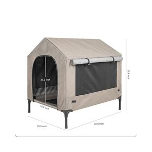 Furnitur dan kandang hewan peliharaan yang nyaman ditinggikan dengan pendingin udara logam padat untuk anjing dan burung kandang hewan peliharaan - Product Image 1