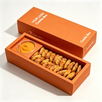 Boîte à biscuits personnalisée recyclable la moins chère, boîte d'emballage personnalisée pour beignets, pain, gâteaux au chocolat, pain aux noix avec compartiment à sauce