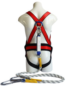 Sabuk keselamatan kerja, pengaturan empat titik, sabuk keamanan lengkap, kait ganda, pencegahan jatuh, harnes keselamatan mendaki - Product Image 2