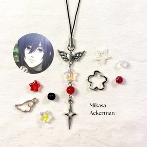 Ciondolo per cellulare speciale Attack on <span class=keywords><strong>Titan</strong></span> - Coppia <span class=keywords><strong>Eren</strong></span> e Mikasa - Product Image 4