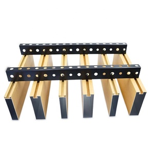 Profil en aluminium carré de grain en <span class=keywords><strong>bois</strong></span> tuyau rectangulaire de tube de boîte en aluminium de 6000 séries pour le <span class=keywords><strong>plafond</strong></span> - Product Image 4