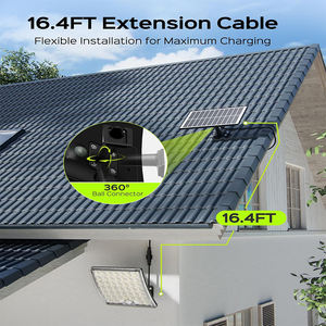 Nueva Lámpara Solar de Seguridad con Sensor de Movimiento para Pared, IP66 Impermeable, Lente Convexa, 50% Más Brillante, para Granero, Porche, Patio Trasero, Jardín, Paisaje, Exterior - Product Image 3