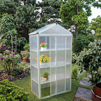 Mini-serre commerciale avec cadre en aluminium et polycarbonate