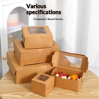 Boîte en carton pour pâtisserie, emballage pour cupcakes, muffins, gâteaux à la neige, tartes aux œufs, desserts, pâtisseries générales, boîte de rangement à emporter