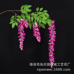 Flores Artificiales de Glicinia de 140 cm, Material de Seda, Tallo de Plástico, Decoración para el Hogar, Adorno para Colgar en la Pared - Product Image 4