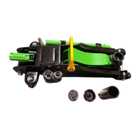 Kit de cric hydraulique ultra-rapide pour voiture, cric à profil bas 2T avec douilles