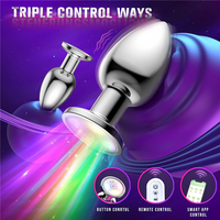 Gelance GL-KL01 LED-Lampe Wasserdichter Analplug-Trainer-Set Prostatamassagegerät Butt Plug für Männer Frauen Anfänger Sexprodukte