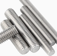 Custom stainless steel double-ended threaded studs/rods (fully threaded or threaded at both ends) for extended connections.