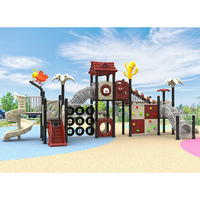 Ensemble de jeux d'extérieur personnalisé pour enfants : toboggan, structure d'escalade et équipement de divertissement pour jardin et parc d'attractions
