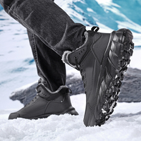 Fabricant en gros de chaussures de randonnée d'extérieur de grande taille bottes de neige doublées en polaire épaissie confortables pour l'alpinisme