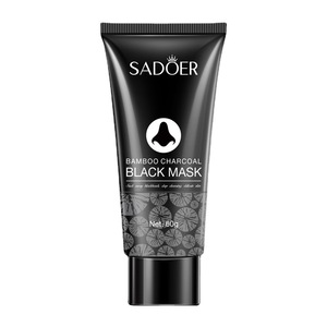 Masque noir au charbon de bambou SADOER / Masque liquide anti-points noirs / Éliminateur de points noirs du nez / Masque peel-off pour le nez pour tous types de peau - Product Image 6