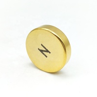 Magnet terapi piringan emas tebal 12mm, dia x 2mm,-redup di WAJAH UTARA