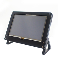 Casing Akrilik Layar Sentuh 5 Inci (Hanya Casing) untuk Dudukan Monitor Raspberry Pi 5 Inci, Braket untuk Raspberry Pi 4 3 B LCD