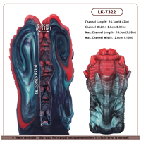 GEEBA Beast Design Masturbateur Masculin Réaliste avec Texture de Langue, Stroker Texturé 3D, Godet de Poche Monstre à Nervures, Jouet Sexuel Créature Fantastique