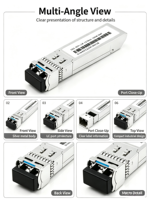 Module optique SFP 10G en stock SR LR ER ZR 300m 10km 40km 80km Transceiver fibre optique Prise en charge OEM Faible MOQ pour Switch POE FTTH