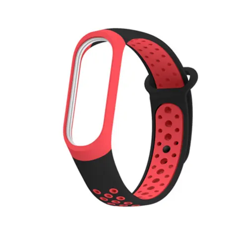 Mi Band 3 Smart Bracelet Strap Two-Color Silicone Strap Waterproof for xiaomi Mi Band 3/4 Smart Watch