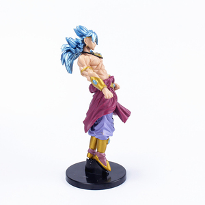 Figurines d'action et jouets en résine PVC personnalisés OEM 2025 de haute qualité, Super <span class=keywords><strong>Saiyan</strong></span> Broli aux cheveux bleus en position debout, figurines d'anime <span class=keywords><strong>DBZ</strong></span> - Product Image 5