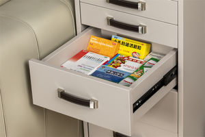 خزانة تخزين طبية متعددة الوظائف ذات أقسام متعددة، عربة معدنية متحركة للأسنان بخمس طبقات مع عجلات - Product Image 2