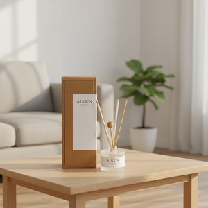 Aikun Wholesale Reed <b>Diffuser</b> Gift Box Set Natural Rattan Stick Aroma <b>Diffuser</b> Long Lasting Air Freshener for Home Hotel Use - Product Image 1