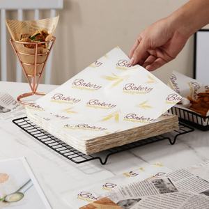 Custom Printed Eco-Friendly Burger Wrap | Food Grade PE Single-Side <b>Wrapping</b> <b>Paper</b> for Hamburger Cookie Bread | Supplier for - Product Image 6