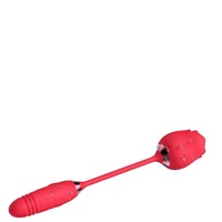 Jouet sexuel 2-en-1 Rose : Stimulateur clitoridien et point G, vibromasseur vibrant et pénétrant pour femmes