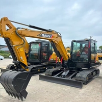 Excavator Bekas Sany SY55c 6 Ton Model Laris di Cina, Sistem Hidrolik Kawasaki Impor