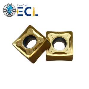 Insertos de Torneado Cuadrados ECL SNMX, Recubrimiento PVD Dorado, Carburo con Dureza HRA92.4 para Torneado Externo en Tornos CNC/Centros de Torneado - Product Image 2