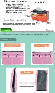 Durable WaterResistant Travel Organizer <b>Bag</b> with Double Zippers and Enhanced Storage Capacity for Females - Product Image 3