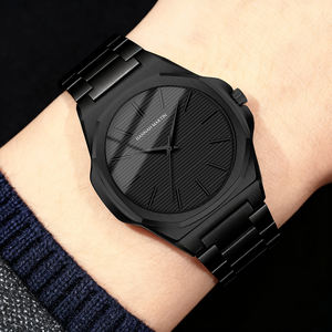 Reloj HANNAH MARTIN de Fábrica, Nuevo, Moderno, con Logotipo Personalizado, Minimalista, Set de Regalo con Correa, Ultrafino, de Cuarzo para Hombre, con Caja - Product Image 2