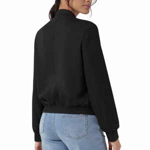 Veste de sport à col montant à séchage rapide Veste de yoga à manches longues pour femmes - Product Image 3