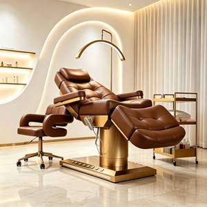 Table de massage de luxe RJ, lit de beauté électrique pour cils et cosmétiques, chaise de soin pour épilation, lits pour extensions de cils - Product Image 5