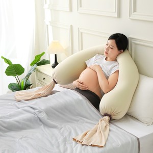 Almohada de Maternidad y Embarazo Moderna, Rectangular, Multiusos, de Spandex, con Soporte Cómodo para Vientre y Cintura - Product Image 3