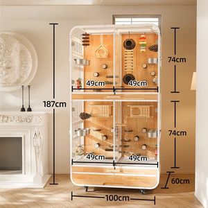 Refugio de pájaros de madera resistente con diseño de impresión para pájaros exóticos-Sala de estar y uso en todas las estaciones - Product Image 6