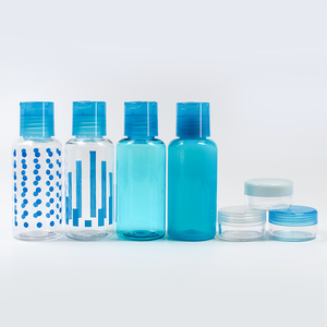Travel sub-bottling set blue lightweight <b>plastic</b> toner simple business trip portable <b>empty</b> <b>bottle</b> - Product Image 2