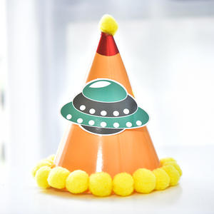 Sombrero decorativo para fiesta <span class=keywords><strong>de</strong></span> <span class=keywords><strong>cumpleaños</strong></span>, suministros coloridos con diseño <span class=keywords><strong>de</strong></span> <span class=keywords><strong>unicornio</strong></span> y cocodrilo - Product Image 2